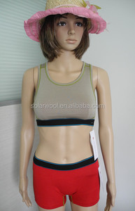 Reggiseno sportivo da donna in lana Merino 100% in lana Merino Top <span class=keywords><strong>Fitness</strong></span> - Product Image 2