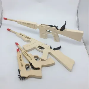 Factory卸売格安白木Customおもちゃ木製銃のおもちゃ