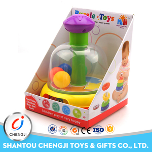 Barato <span class=keywords><strong>feliz</strong></span> educativo de rotación de plástico colorido de la bola de juguetes baratos de los cabritos - Product Image 1