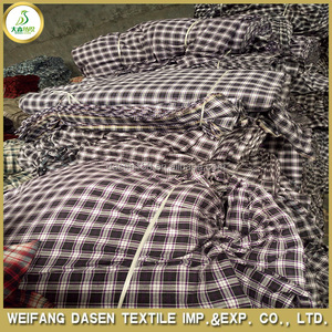 Tela de Algodón 100% para Camisas con Diseño de Cuadros Indios en Existencia - Product Image 4