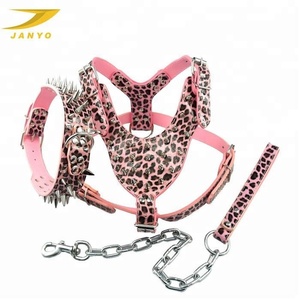 2023 <span class=keywords><strong>Fashion</strong></span> Baru Kustom Penjualan Panas Logam Keling Kulit <span class=keywords><strong>Harness</strong></span> Anjing - Product Image 5