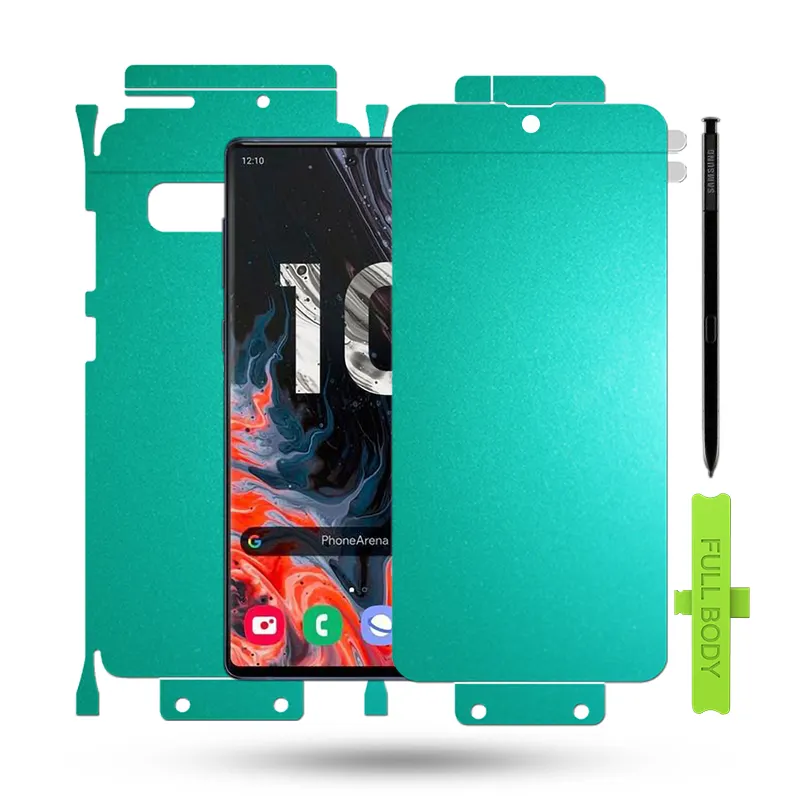 Funda Friendly Note 10 Protector de pantalla de cuerpo completo película protectora antiarañazos para Samsung Note 10 Protector de pantalla