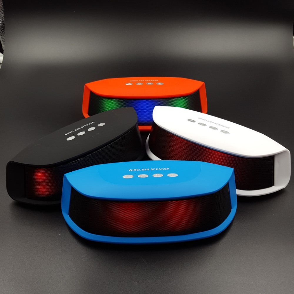 TF музыка играет красочный импульс привело свет bluetooth беспроводной динамик с FM