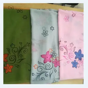 hot sell 100% polyester 5050 6458 hijabs scarfs dubai voile fabric made in China