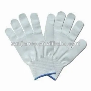 7 Écartement bleach couleur blanche string knit adulte, militaire. gants./gant de coton