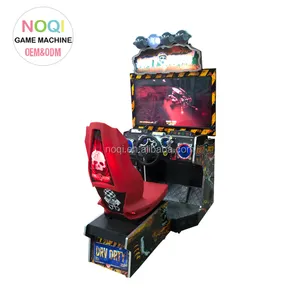 42''LCD kirli sürüş jetonlu simülatörü yarış oyun makinesi oynamak için araba yarışı oyunu