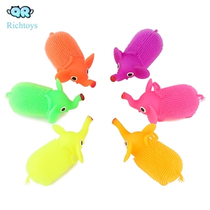 Bola de elefante piscante piscante, bola bonita de elefante brinquedos emissores de luz hip-hop elefante bola de ventilação para crianças
