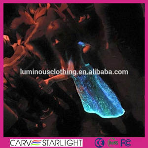 Venta caliente luminoso llevó lighing magia partido sin mangas vestidos - Product Image 3