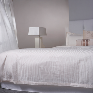 Set di <span class=keywords><strong>Biancheria</strong></span> da Letto di Alta Qualità 400TC Ecologico Personalizzabile <span class=keywords><strong>per</strong></span> Casa e Hotel con Righe Sottili Guangdong Eliya Hotel Linen - Product Image 2