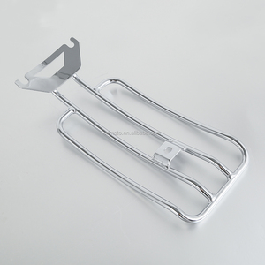 TCMT Chrome/Noir Siège Solo <span class=keywords><strong>Porte</strong></span>-Bagages PourHarley-Davidson 1997-2022 FLHTC Road King Touring XF2906A15 - Product Image 4