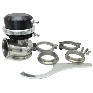 50 millimetri Vband e Flange 7/10/12 PSI Esterno Turbo Wastegate (Nero)