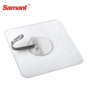 <span class=keywords><strong>Perchero</strong></span> de <span class=keywords><strong>Pared</strong></span> con Ganchos Adhesivos de 0.5mm de Grosor para Baño, <span class=keywords><strong>Perchero</strong></span> de Plástico, Ganchos de Bambú para Puerta, Bolsa Gratis - Product Image 3