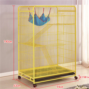 Hoge kwaliteit ijzeren kattenkooi met 3 lagen, kweekkooi - Product Image 2
