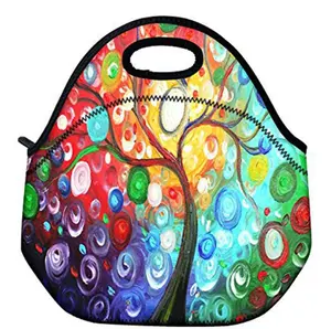 Waterproof Picnic Food Bags Business Neoprene Zipper Lunch Bag Outdoor Sports Cooler Bag Durable