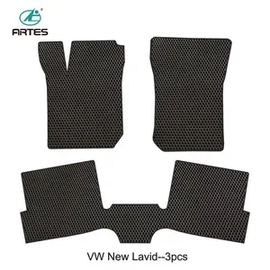 Fall 2021 Hot Sale Luxury PVC Complete 4 piece Black beige All-weather Anti-slip Car Interior for special car mat