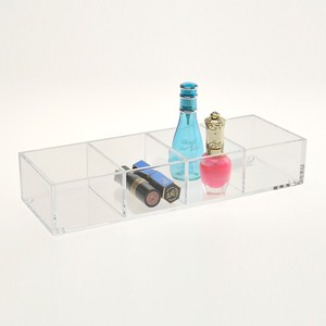 Durable 2-Tier Acrylic <b>Small</b> Jewelry Box <b>Drawer</b> With Handles - Product Image 4