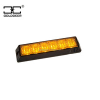 Mini luz estroboscópica LED para vehículo, cabezal de luz de advertencia, 6 vatios