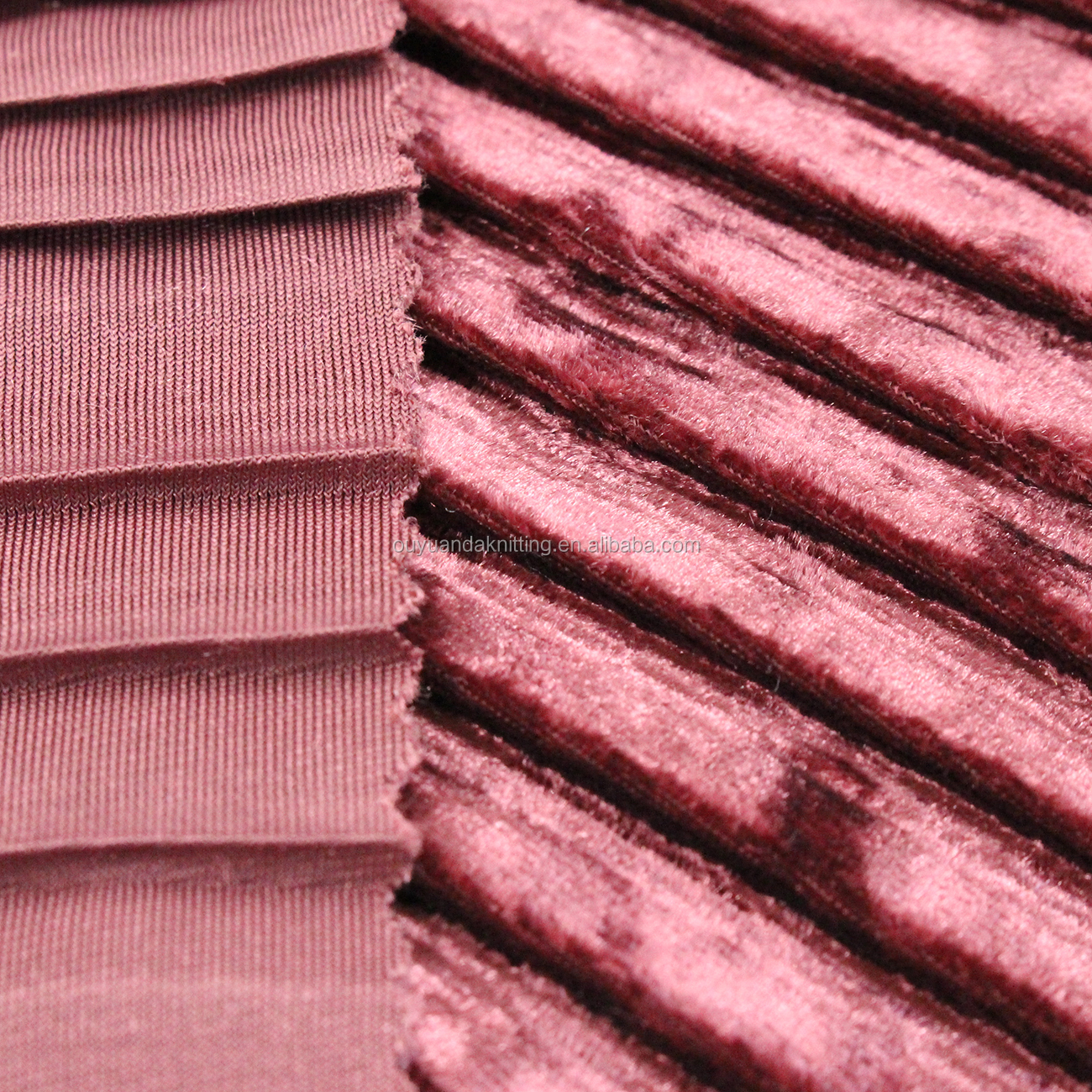 Эластичная плиссированная бархатная/велюровая ткань из спандекса для модной юбки