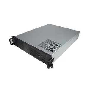 2U 19 pollici Rack Mini-ITX dual sistema Compatto caso di Server Rackmount Chassis cassa del PC industriale