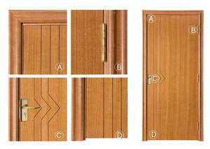 <span class=keywords><strong>Puerta</strong></span> de Madera Contrachapada Okoume, Diseño de <span class=keywords><strong>Puerta</strong></span> Interior Impermeable, Puertas con <span class=keywords><strong>Marco</strong></span> para Habitaciones - Product Image 4