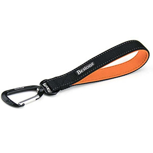 Pestaña de sello de goma de entrenamiento, mango acolchado de neopreno de 10 pulgadas, <span class=keywords><strong>correa</strong></span> <span class=keywords><strong>corta</strong></span> <span class=keywords><strong>para</strong></span> <span class=keywords><strong>perro</strong></span> de plomo <span class=keywords><strong>para</strong></span> mascotas de tráfico fuerte con Clip de mosquetón - Product Image 2