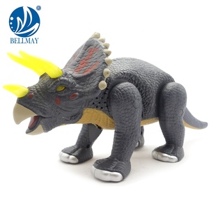 Bemay Toy Le Monde Des Dinosaures Lumière Et Son Action Réaliste Marche Triceratops Dinosaure Jouet - Product Image 3