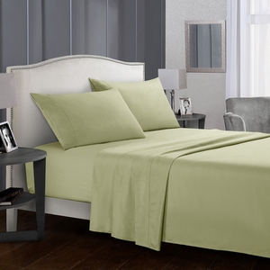 ชุดแผ่นไมโครไฟเบอร์ Super Soft 1800อียิปต์ลึกริ้วรอยและ Hypoallergenic-4ชิ้น - Product Image 1