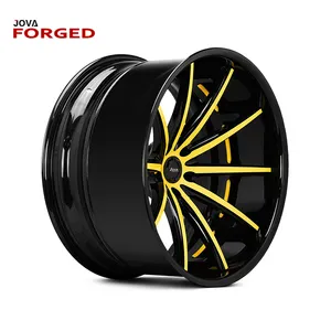 Amarillo con 21 "cóncava rueda de aleación de 5x112 22 pulgadas forjado coche 4x100 17 negro ruedas Suv 17 Beadlock para venta