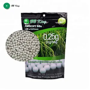 6mm ביו אוויר bb כדור, softair ביו 0.25g bbs, אוויר רך סיטונאי bb