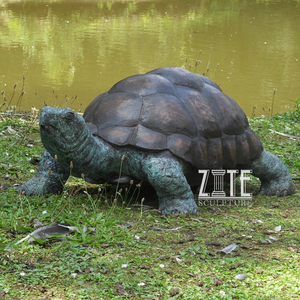 Escultura <span class=keywords><strong>de</strong></span> Tortuga Marina <span class=keywords><strong>Galapagos</strong></span> <span class=keywords><strong>de</strong></span> Bronce Grande para Jardín Exterior, Fundición en Caliente - Product Image 2