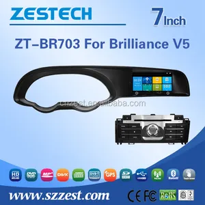 touch screen car dvd player for Brilliance V5 dvd player gps navigation car radio BT gps system DTV BT MP3 STEREO