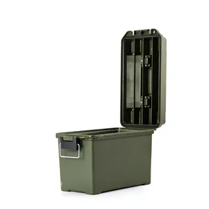 صندوق بلاستيكي الذخيرة حالة للماء المهنية صندوق تخزين مع قفل