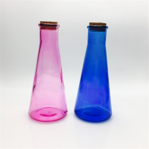 350Ml 35cl Sơn Đầy Màu Sắc Hình Nón Hình Nón Thủy Tinh Bong Bóng Chai Sữa Chai Nước Trái Cây - Product Image 4