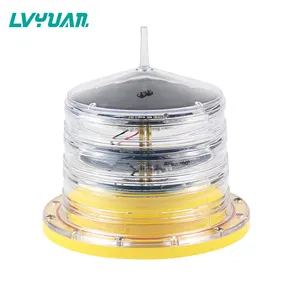 Solar powered LED obstacle light/LED solar air obstruction light aviation