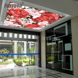<span class=keywords><strong>Peinture</strong></span> de roses en PVC extensible, dessins d'art pour décoration de <span class=keywords><strong>plafond</strong></span>, <span class=keywords><strong>plafond</strong></span> en plastique imprimé 3D - Product Image 5