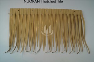 ฟางสีเหลืองประดิษฐ์อลูมิเนียม thatch หลังคา tiki bar - Product Image 2