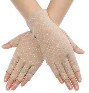 Fashion Womens Sunscreen <strong>Fingerless</strong> Driving <strong>Gloves</strong> UV Protection Breathable Lightweight Cotton Outdoor Sports <strong>Gloves</strong> - Product Image 1
