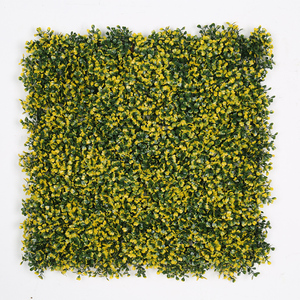 50*50cm Anti-aging <strong>Artificial</strong> Hedge Leaf <strong>Fence</strong> Panels <strong>Artificial</strong> Mixed Green Yellow Milan Leaf <strong>Fence</strong> for Garden Decor - Product Image 6