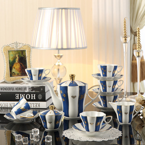 Commercio all'ingrosso 15pcs Europa royal bone china classico caffè e tè set con il contenitore di regalo - Product Image 5