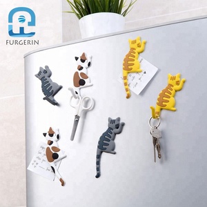 Etiqueta Adhesiva personalizada con diseño <span class=keywords><strong>de</strong></span> gato <span class=keywords><strong>para</strong></span> nevera, etiqueta magnética <span class=keywords><strong>para</strong></span> refrigerador, precio al por mayor - Product Image 1