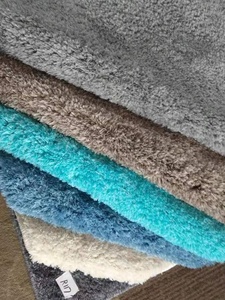 Tùy chỉnh ấm cúng rắn màu xám tối polyester lông xù Thảm hiện đại chần sợi vòng bọt truyền thống xù xì mô hình <span class=keywords><strong>Latex</strong></span> ủng hộ cho phòng khách khách sạn - Product Image 6