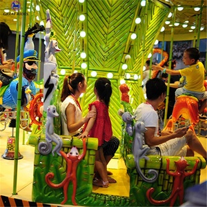 Manèges pour enfants de parc d'attractions commercial, carrousel de Madagascar, manège à vendre - Product Image 3