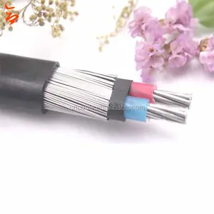 Cable Concentrico 2x6+6 AWG Xlpe Cable Concentrico Para Acometida Tsec Plano 2X8+8 AWG 600V