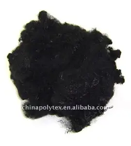 China factory-recycled black polyester staple fiber 1.5d to 15d-china cheapest black PSF