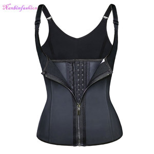 NANBIN Meist verkaufte Latex-Taillen trainer weste mit starkem Reiß verschluss und Haken Langer Torso Firm Control Breath able Shaper Type
