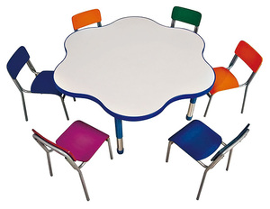 SF-36C Antique Wooden <strong>Round</strong> Kids Study Table and Chair Set for Sale Student Combine <strong>Desk</strong> - Product Image 6