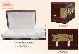 TD--A04 álamo macizo y adultos aplicación funeral ataúd y ataúd - Product Image 2