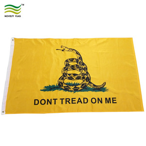 Pronto per la stampa USA bandiera gialla serpente 3 x5ft poliestere resistente non calpestare le bandiere di Me Gadsden - Product Image 1