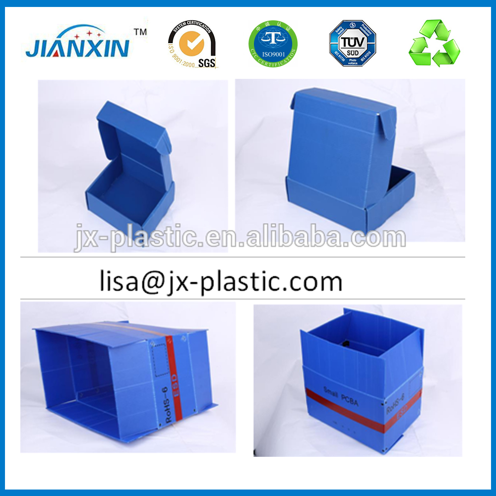 Plegable PP Material Plástico Corrugado bin