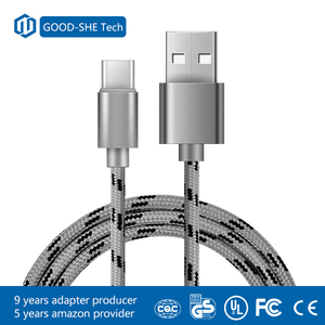 Ricarica veloce 5 <span class=keywords><strong>v</strong></span> 2.4a nylon intrecciato USB-<span class=keywords><strong>C</strong></span> dispositivi di ricarica cavo di sincronizzazione per smartphone - Product Image 2